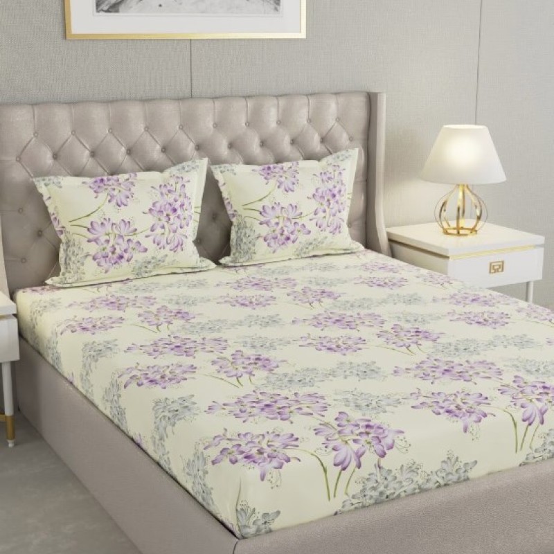 Raymond Home Cozzy 104 TC Double Bedsheet with 2 Pillow Covers Raymond Home Cozzy 104 TC Double Bedsheet with 2 Pillow Covers