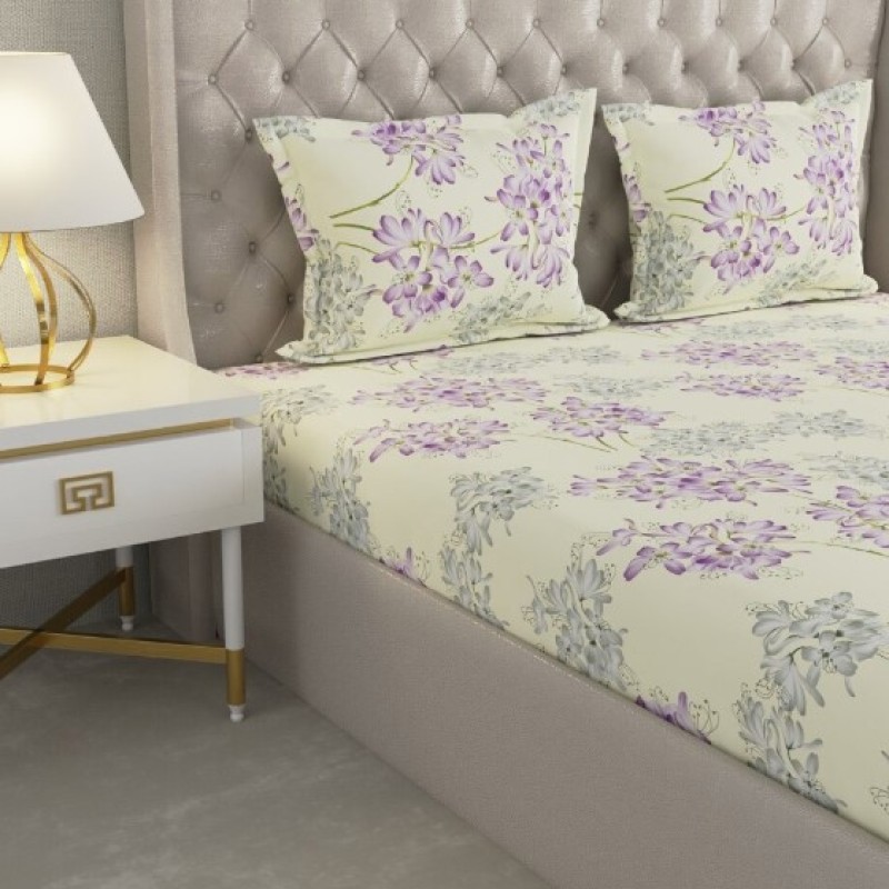 Raymond Home Cozzy 104 TC Double Bedsheet with 2 Pillow Covers Raymond Home Cozzy 104 TC Double Bedsheet with 2 Pillow Covers