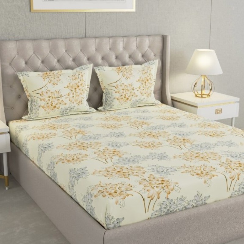 Raymond Home Cozzy 104 TC Double Bedsheet with 2 Pillow Covers Raymond Home Cozzy 104 TC Double Bedsheet with 2 Pillow Covers