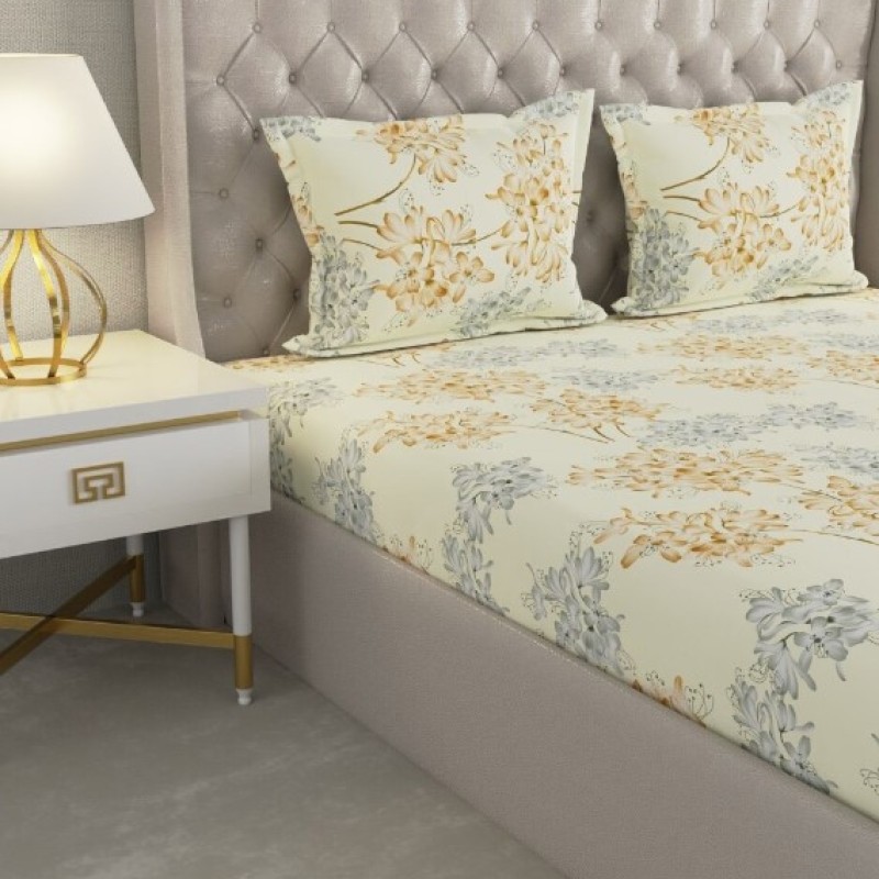 Raymond Home Cozzy 104 TC Double Bedsheet with 2 Pillow Covers Raymond Home Cozzy 104 TC Double Bedsheet with 2 Pillow Covers