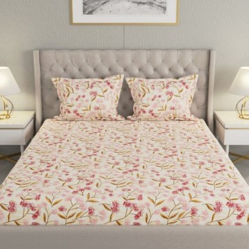 Raymond Home Cozzy 104 TC Double Bedsheet with 2 Pillow Covers