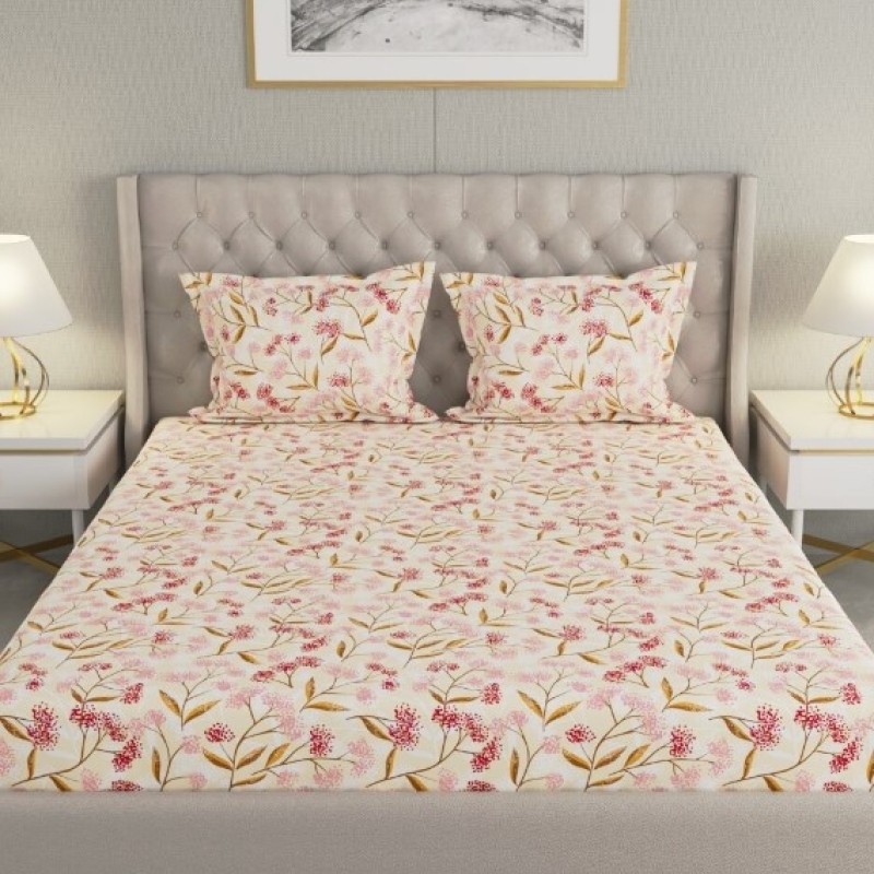 Raymond Home Cozzy 104 TC Double Bedsheet with 2 Pillow Covers Raymond Home Cozzy 104 TC Double Bedsheet with 2 Pillow Covers