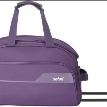 Safari LIRA 55L Strolley Duffel Bag -Purple , Luggage Bag Strolley for Men and Women