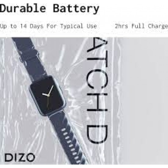 DIZO Watch D 1.8 inch Dynamic display with 550nits brightness (by realme techLife) (Blue Strap, Free Size)