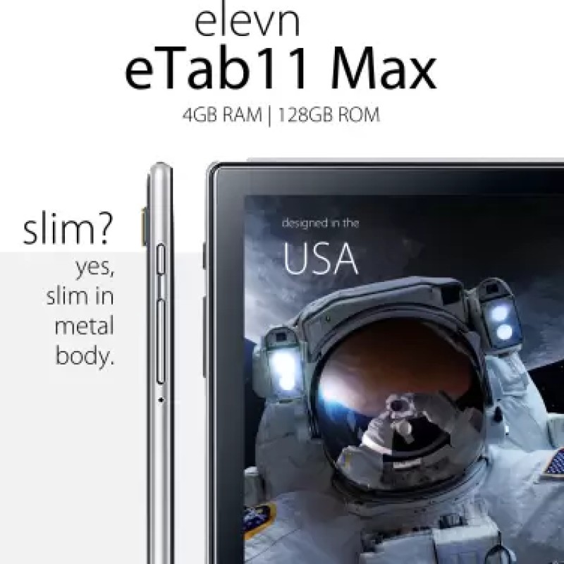 Elevn eTab 11 Max 4 GB RAM 128 GB ROM 10.1 inches with Wi-Fi+4G Tablet (Aluminium Grey) Elevn eTab 11 Max 4 GB RAM 128 GB ROM 10.1 inches with Wi-Fi+4G Tablet (Aluminium Grey)