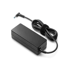 HP Original (Y5Y43AA) 65W 4.5mm Non-EM Laptop AC Adapter, Without Power-Chord, Black