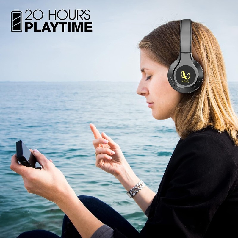 Infinity by Harman Tranz 700 On Ear Wireless Headphone with Mic - (Black) Infinity by Harman Tranz 700 On Ear Wireless Headphone with Mic - (Black)