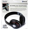 itek HD Wireless Bluetooth Headphones With Mic For iPad , iPhone, ANDROID Phones - Black