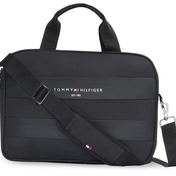 Tommy Hilfiger Mikhail Unisex 14 Inch Laptop Business Case - Black