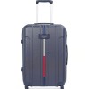 Tommy Hilfiger Wyoming Unisex Hard Luggage - Navy, 66Cm Medium Trolley Bag