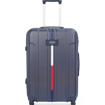 Tommy Hilfiger Wyoming Unisex Hard Luggage - Navy, 66Cm Medium Trolley Bag