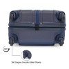 Tommy Hilfiger Wyoming Unisex Hard Luggage - Navy, 66Cm Medium Trolley Bag