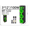 MT-1222 Power Party 3 Horn 12 Inch Speaker Big TWS Bass Speaker With Double Wireless Microphone MT-1222 Power Party 3 Horn 12 Inch Speaker Big TWS Bass Speaker With Double Wireless Microphone