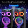 MT-1222 Power Party 3 Horn 12 Inch Speaker Big TWS Bass Speaker With Double Wireless Microphone MT-1222 Power Party 3 Horn 12 Inch Speaker Big TWS Bass Speaker With Double Wireless Microphone