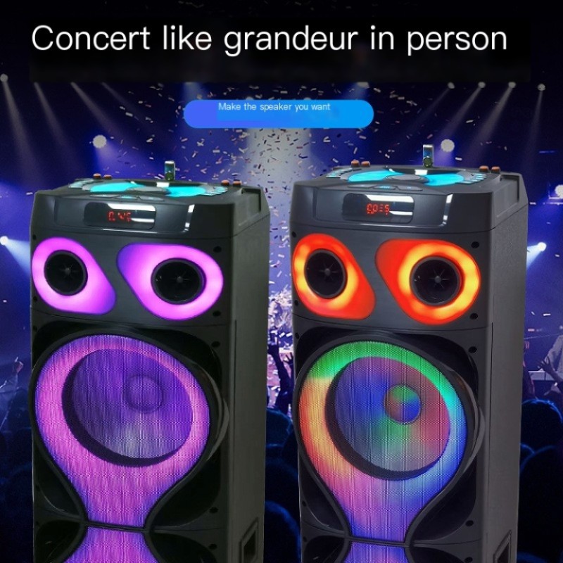 MT-1222 Power Party 3 Horn 12 Inch Speaker Big TWS Bass Speaker With Double Wireless Microphone MT-1222 Power Party 3 Horn 12 Inch Speaker Big TWS Bass Speaker With Double Wireless Microphone