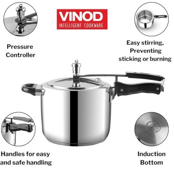 Vinod Stainless Steel Inner Lid Pressure Cooker - 3 Litre