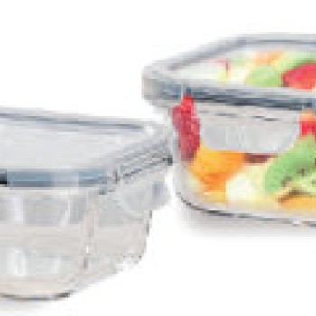 Sanjeev Kapoor Wellington Square Microwave Safe,Serving,AIRTIGHT,Container Set of 2 PCS - 520 ML