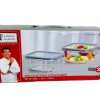 Sanjeev Kapoor Wellington Square Microwave Safe,Serving,AIRTIGHT,Container Set of 2 PCS - 520 ML