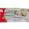 SANJEEV KAPOOR Wellington Square, Microwave Safe, Serving,AIR Tight, Container Set of 3 PCS - 400 ML+520 ML+ 760 ML