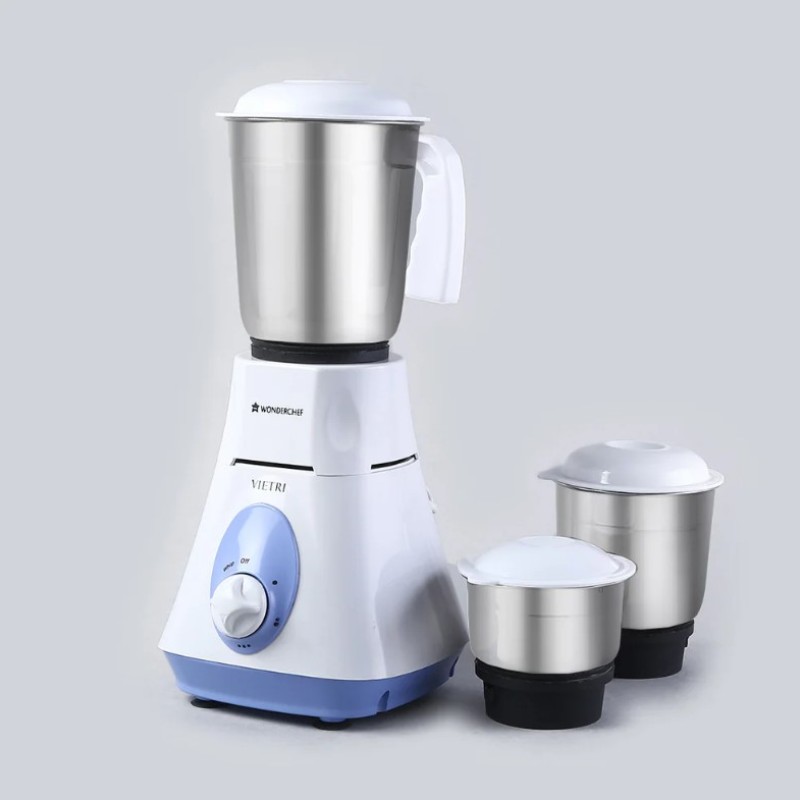 Wonderchef Vietri 500-Watt Mixer Grinder (Blue)