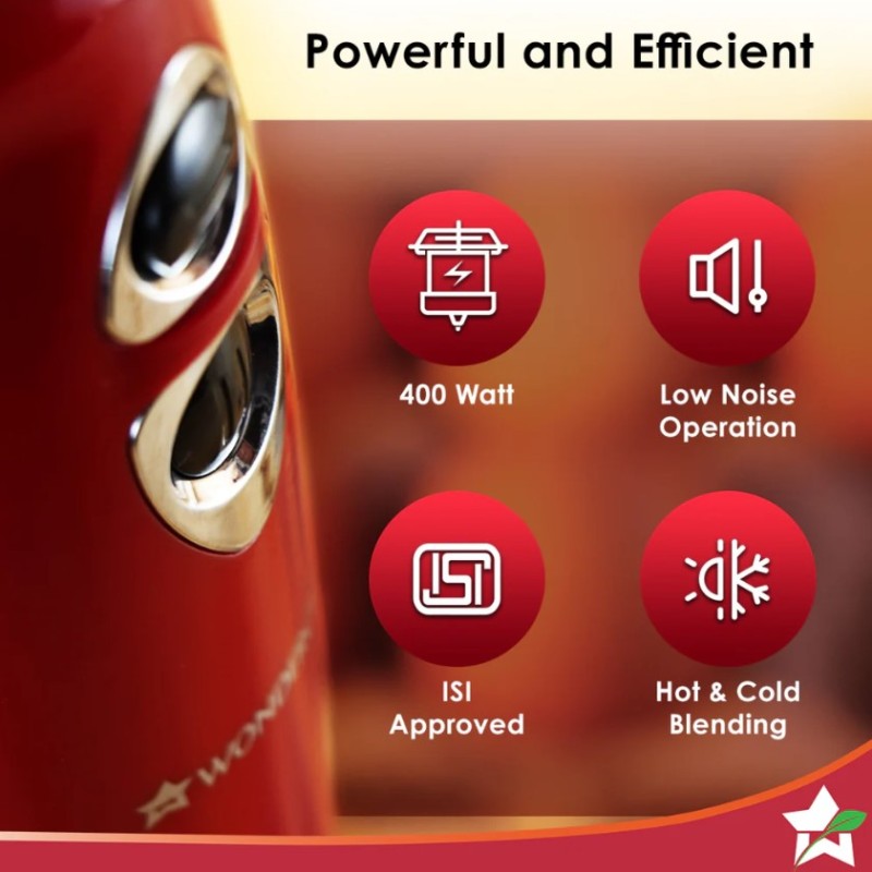 Crimson Edge 400 W Electric Hand Blender | Powerful & Silent Motor | Portable | Easy Control Grip | Hot & Cold Blending | 2 Speed Selection | Anti Rush Sharp Stainless Steel Blades | Detachable stem | 2 Years warranty | Red Crimson Edge 400 W Electric Hand Blender | Powerful & Silent Motor | Portable | Easy Control Grip | Hot & Cold Blending | 2 Speed Selection | Anti Rush Sharp Stainless Steel Blades | Detachable stem | 2 Years warranty | Red