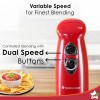 Crimson Edge 400 W Electric Hand Blender | Powerful & Silent Motor | Portable | Easy Control Grip | Hot & Cold Blending | 2 Speed Selection | Anti Rush Sharp Stainless Steel Blades | Detachable stem | 2 Years warranty | Red Crimson Edge 400 W Electric Hand Blender | Powerful & Silent Motor | Portable | Easy Control Grip | Hot & Cold Blending | 2 Speed Selection | Anti Rush Sharp Stainless Steel Blades | Detachable stem | 2 Years warranty | Red