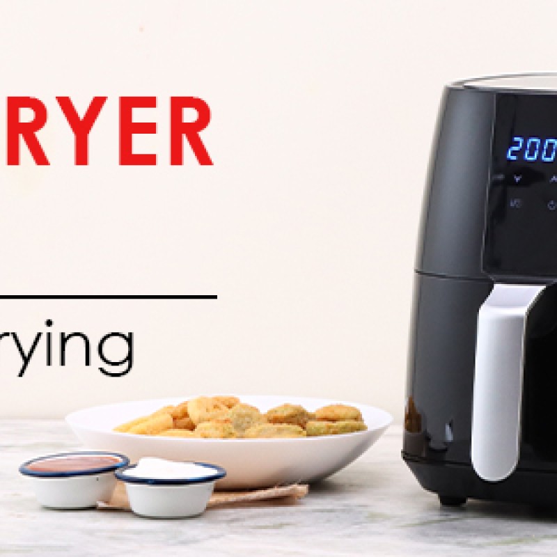 Prato Digital Air Fryer for Home and Kitchen with 5 Pre-set Menu|3.8 Litres Non-stick Basket| Fry, Grill, Bake & Roast| Rapid Air Technology| Auto Shut-Off| Healthy Cooking with 99% less Fat| Sleek & Compact| 1450 Wattage| Black|1 Year Warranty Prato Digital Air Fryer for Home and Kitchen with 5 Pre-set Menu|3.8 Litres Non-stick Basket| Fry, Grill, Bake & Roast| Rapid Air Technology| Auto Shut-Off| Healthy Cooking with 99% less Fat| Sleek & Compact| 1450 Wattage| Black|1 Year Warranty