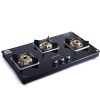Octavia 3 Burner Glass Hob Top Auto Cooktop | 8mm Toughened Glass | Auto Ignition | Forged Brass Burners | Stainless Steel Drip Tray | Anti-Skid Legs | Large & Heavy Pan support | LPG compatible | Black steel frame | 2 Year Warranty | Black Octavia 3 Burner Glass Hob Top Auto Cooktop | 8mm Toughened Glass | Auto Ignition | Forged Brass Burners | Stainless Steel Drip Tray | Anti-Skid Legs | Large & Heavy Pan support | LPG compatible | Black steel frame | 2 Year Warranty | Black