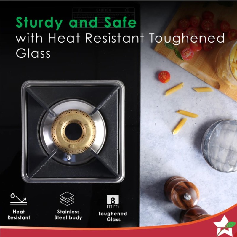 Octavia 4 Burner Glass Hob Top Auto Cooktop | 8mm Toughened Glass | Auto Ignition | Forged Brass Burners | Stainless Steel Drip Tray | Anti-Skid Legs | Large & Heavy Pan support | LPG compatible | Black steel frame | 2 Year Warranty | Black Octavia 4 Burner Glass Hob Top Auto Cooktop | 8mm Toughened Glass | Auto Ignition | Forged Brass Burners | Stainless Steel Drip Tray | Anti-Skid Legs | Large & Heavy Pan support | LPG compatible | Black steel frame | 2 Year Warranty | Black