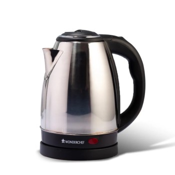 Wonderchef Crescent Electric Kettle 1800W with Stainless Steel Interior | Safety Locking Lid | 1.8L Capacity | 2 Years Warranty