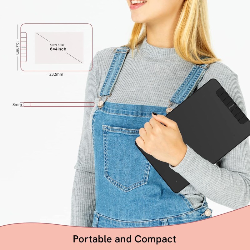 VEIKK VK640 Drawing Tablet 6x4 inch Portable Pen Tablet VEIKK VK640 Drawing Tablet 6x4 inch Portable Pen Tablet