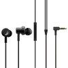 XIAOMI Dual Driver Dynamic Bass in-Ear Wired Earphones with Mic - (Black) XIAOMI Dual Driver Dynamic Bass in-Ear Wired Earphones with Mic - (Black)