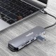 Verilux ® USB C Hub Multiport Adapter 6 in 1 Portable Aluminum USB Extender 