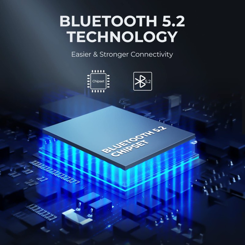 Tribit XFree Go Headphones with Mic - Black