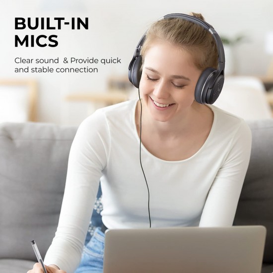 Tribit XFree Go Headphones with Mic - Black