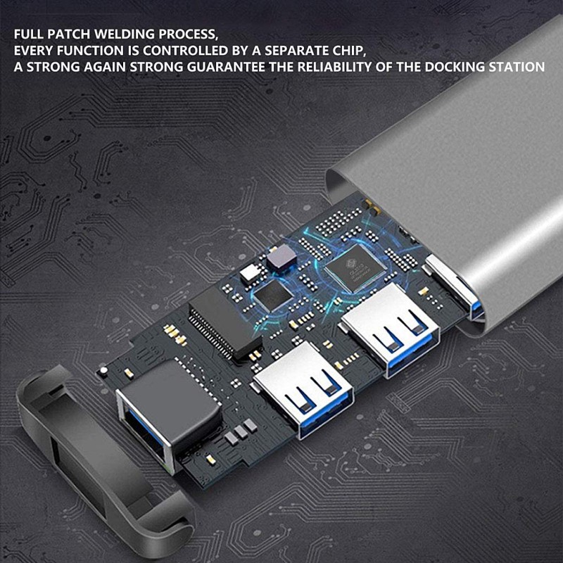 Verilux� USB Hub 3.0 for PC, 4-Port High Speed USB Hub - (Grey) Verilux� USB Hub 3.0 for PC, 4-Port High Speed USB Hub - (Grey)