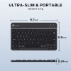 iClever Wireless Keyboard for Mac BK04, Bluetooth Keyboard for Tablet, Universal Slim Portable, 7-Colors Backlit Keyboard