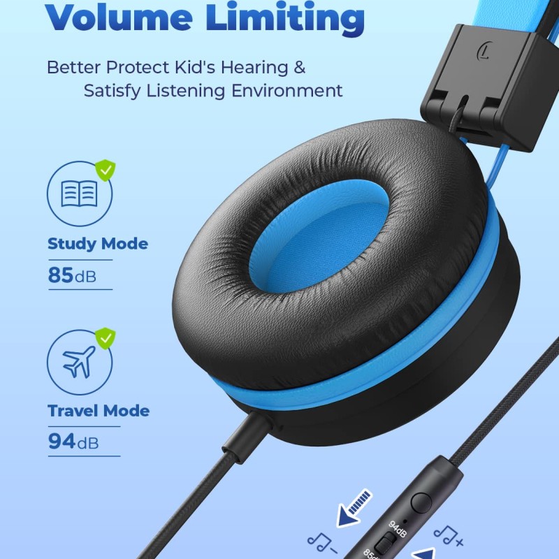 iClever Kids Wired Headphones for Boys, Headphones for Kids