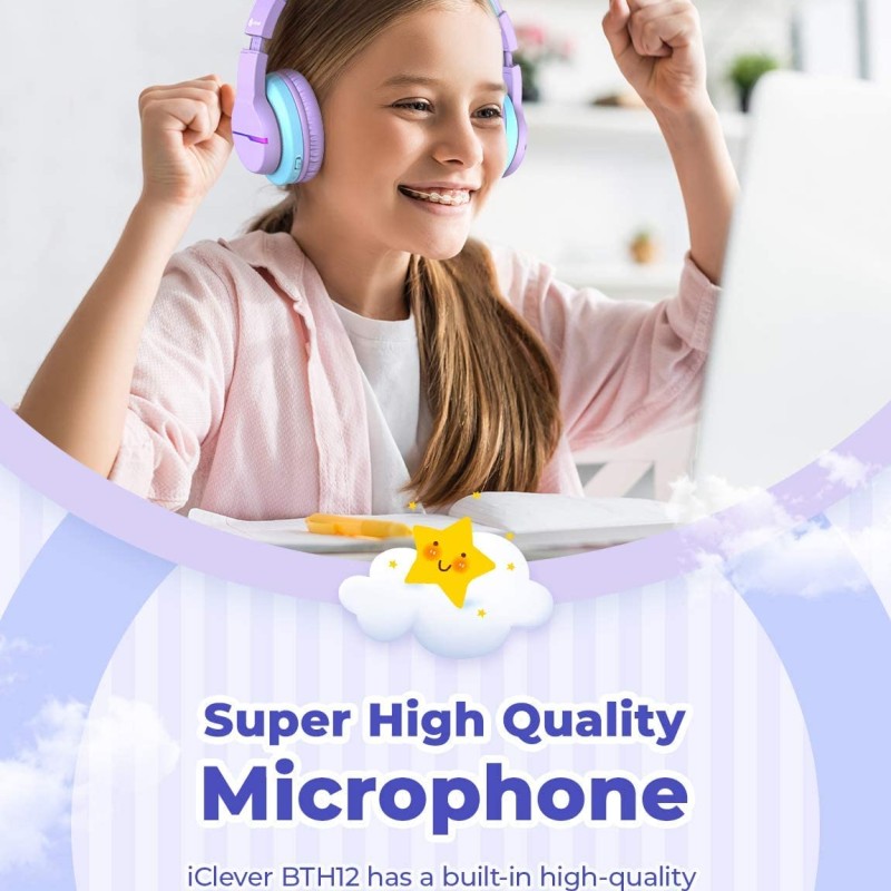 iClever Girls Headphones, Kids Wireless Headphones