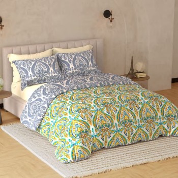 Raymond Home Avenue Cotton Rich King Bedsheet with 2 Pillow Covers