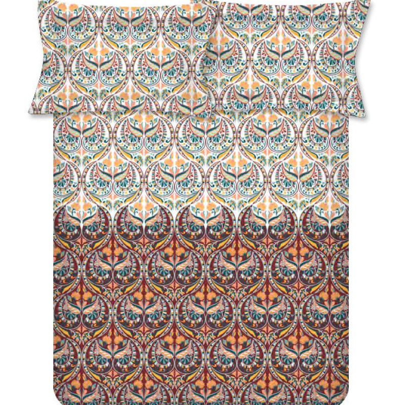 Raymond Home Avenue Cotton Rich King Bedsheet with 2 Pillow Covers