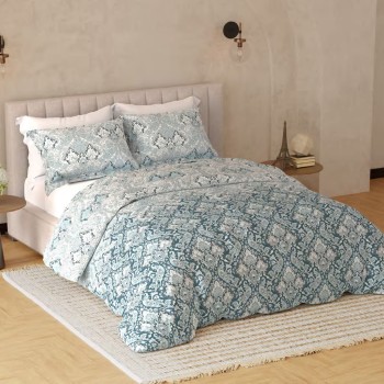 Raymond Home Avenue Cotton Rich King Bedsheet with 2 Pillow Covers