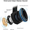 Kotion Each: Over The Ear Wired Headsets With Mic & Led - G9000 Edition For Pc/Ipad/Iphone/Tablets/Mobile Phones (Black/Blue)