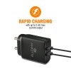Amkette PowerPro Smart Dual Port Wall Charger MicroUSB Cable Included (2.4 Amperes) (Black) Amkette PowerPro Smart Dual Port Wall Charger MicroUSB Cable Included (2.4 Amperes) (Black)