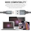Wayona Nylon Braided 2M / 6FT Fast Charge USB to Lightning Data Sync and Charging Cable for Iphone, Ipad (6 FT Pack of 1, Grey) Wayona Nylon Braided 2M / 6FT Fast Charge USB to Lightning Data Sync and Charging Cable for Iphone, Ipad (6 FT Pack of 1, Grey)