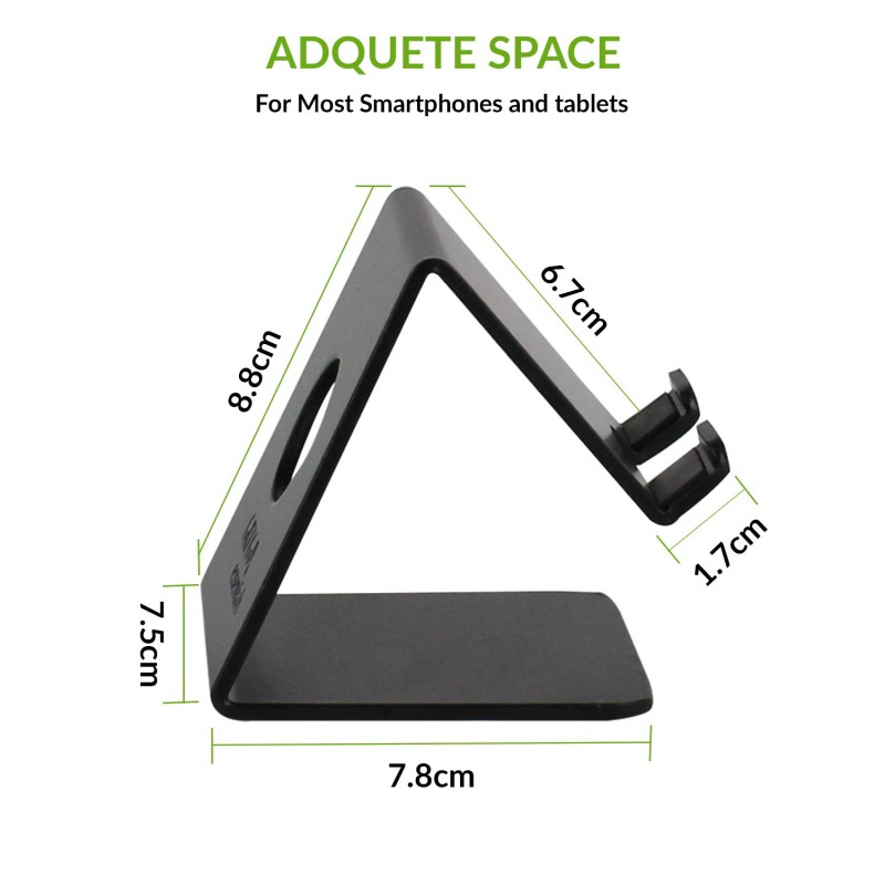 Gizga Essentials Portable Mobile Tabletop Stand, Precise Cutout to Enable Charging During Use - Black Gizga Essentials Portable Mobile Tabletop Stand, Precise Cutout to Enable Charging During Use - Black