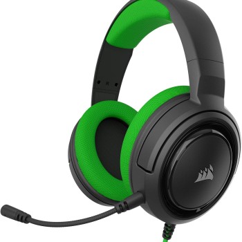 Corsair Hs35 Stereo Gaming Wired Over Ear Headphones with Mic Designed for Pc and Mobile (Green)