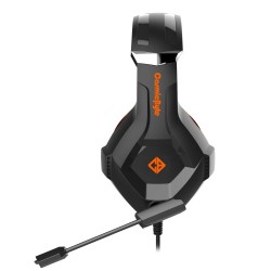 Cosmic Byte H11 Gaming Wired Over-Ear PC Headset With Microphone (Black/Orange, Pack Of 1)