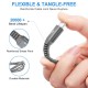 Wayona Type C Cable Nylon Braided Usb C Quick Charger Fast Charging Cord For Tablets Samsung Galaxy - (1M, Grey)