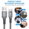 Wayona Type C Cable Nylon Braided Usb C Quick Charger Fast Charging Cord For Tablets Samsung Galaxy - (1M, Grey) Wayona Type C Cable Nylon Braided Usb C Quick Charger Fast Charging Cord For Tablets Samsung Galaxy - (1M, Grey)